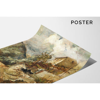 Reproduction Un paysage méridional avec des moutons - Marie Egner
