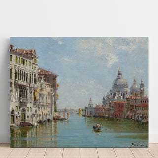Reproduction Une gondole près de Santa Maria della Salute - Antonietta Brandeis