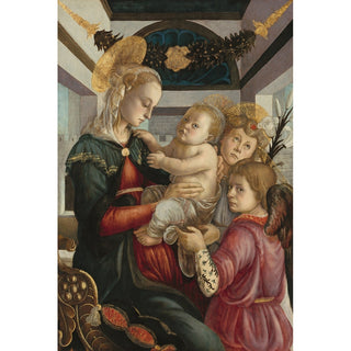 Reproduction Vierge à l'enfant avec des anges - Sandro Botticelli