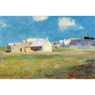 Reproduction Village Breton - Odilon Redon