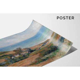 Reproduction Vue de la côte près de Wargemont en Normandie - Pierre-Auguste Renoir