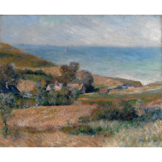 Reproduction Vue de la côte près de Wargemont en Normandie - Pierre-Auguste Renoir