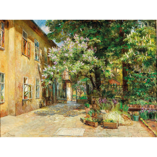 Reproduction Vue de la cour du numéro 8 de la Dreilaufergasse, 1070 Vienne - Marie Egner