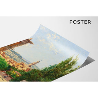 Reproduction Vue du Palazzo Vecchio depuis les jardins de Boboli, Florence - Antonietta Brandeis