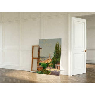 Reproduction Vue du Palazzo Vecchio depuis les jardins de Boboli, Florence - Antonietta Brandeis