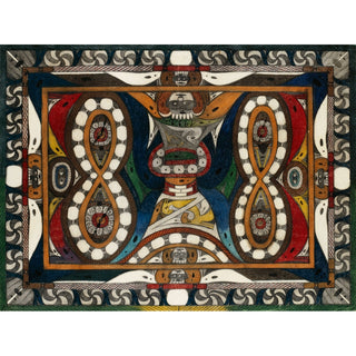 Reproduction Wand-Uhr-Schlange 1921-22 - Adolf Wölfli