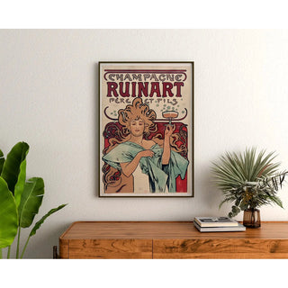 Reproduction de "Champagne Ruinart Père et Fils" 1896 - Alphonse Mucha
