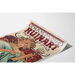 Reproduction de "Champagne Ruinart Père et Fils" 1896 - Alphonse Mucha