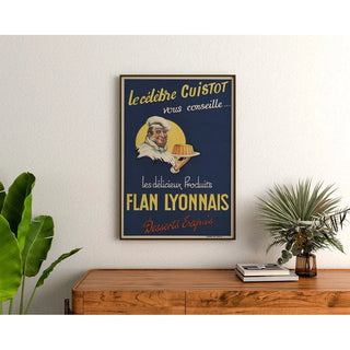 Reproduction de l'affiche vintage - Les Délicieux Produits Flan Lyonnais