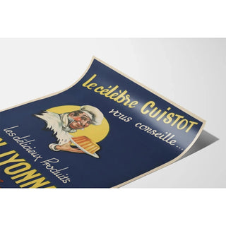 Reproduction de l'affiche vintage - Les Délicieux Produits Flan Lyonnais