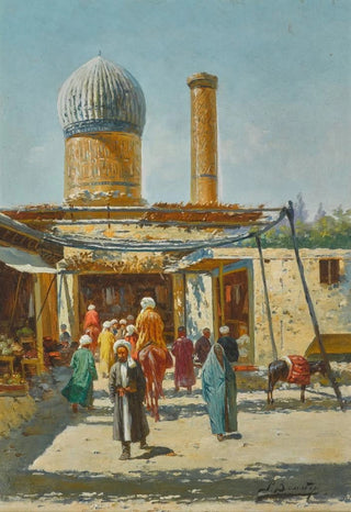 Richard Karlovich Zommer - A Street in Tashkent.webp
