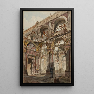 Richard Phen Spiers - Ruines de lHtel de Ville en 1871.webp