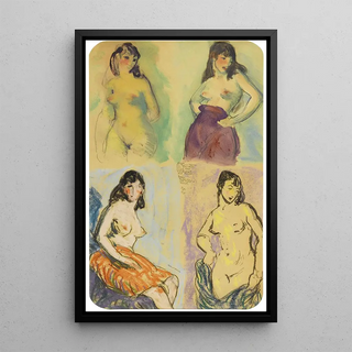 Robert Henri - Four Studies of a Nude.webp