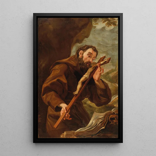 Roman School - Saint Francis of Assisi in prayer.webp