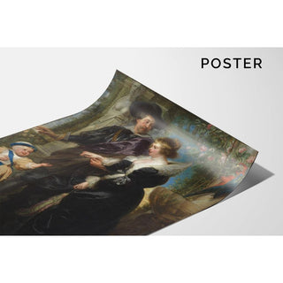 Rubens, sa femme Helena Fourment et leur fils Frans - Peter Paul Rubens | Reproduction Tableau Décoration murale affiche copie