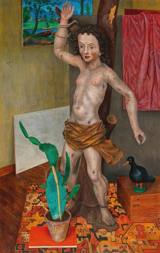 Rudolf Wacker - Stilleben mit St Sebastian.webp