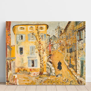 Scène de rue dans une ville de province - Boris Grigoriev | Reproduction Tableau Décoration murale affiche copie