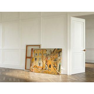 Scène de rue dans une ville de province - Boris Grigoriev | Reproduction Tableau Décoration murale affiche copie