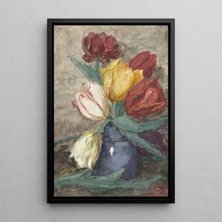 Sientje Mesdag Van Houten - Tulpen in een vaas.webp