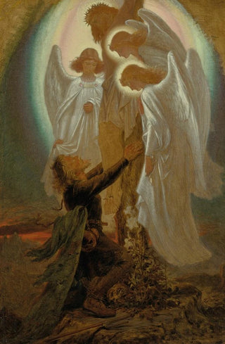 Sir Joseph Noel Paton - Christian at the foot of the cross The Pilgrims Progress.webp