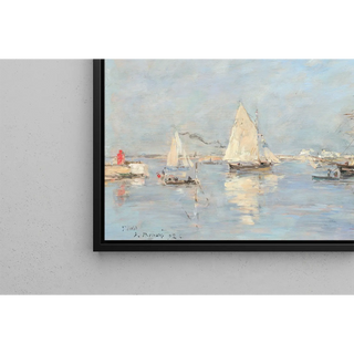 Sortie des barques à Saint-Vaast-la-Hougue - Eugène Boudin