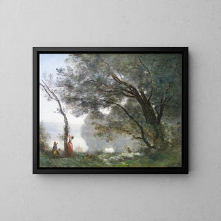 Memory of Mortefontaine by Jean-Baptiste-Camille Corot | Art print Painting Wall decoration poster copy
