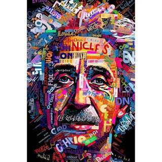 Street Art - Mosaïque Moderne d'Einstein