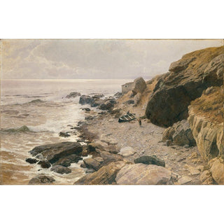 Sur la Riviera Côte rocheuse - Alfred Zoff | Reproduction Tableau Décoration murale affiche copie
