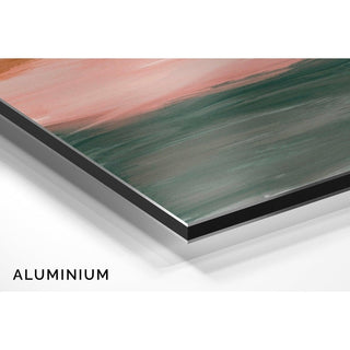 Tableau Abstrait – Horizon Brumeux | Affiche Murale Paysage Minimaliste aux Tons Feutrés | Déco Élégante et Moderne pour Salon ou Bureau