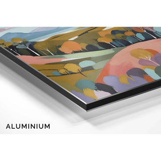 Tableau Coloré – Soleil d’Argile | Affiche Abstraite Tons Terre et Paysage Minimaliste | Déco Chaleureuse pour Salon ou Bureau