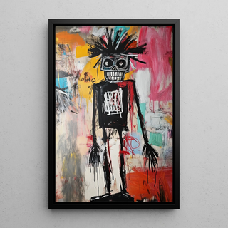 Tableau Street Art – L’Enfant aux Étoiles | Poster Abstrait Urbain Coloré et Expressif | Affiche Moderne Inspirée de l’Art Brut Contemporain
