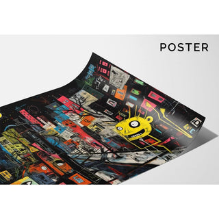 Tableau Street Art – Vibrance Urbaine | Affiche Colorée Style Graffiti Pop Art | Déco Moderne et Audacieuse pour Salon ou Bureau