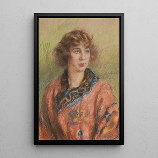 Teodor Axentowicz - Portrait of a woman in a Chinese longpao wedding dress.webp