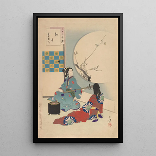 Toshikata Mizuno - Noblewomen of the Tokugawa Period Thirtysix Beauties Sanjuroko kasensoro Pl08.webp