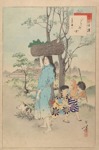 Toshikata Mizuno - Noblewomen of the Tokugawa Period Thirtysix Beauties Sanjuroko kasensoro Pl35.webp