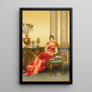 Vittorio Reggianini - A Basket Of Flowers.webp