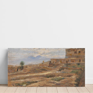 Vue sur le Castel Sant'Elmo - Alfred Zoff | Reproduction Tableau Décoration murale affiche copie