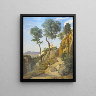 View of Volterra - Jean-Baptiste Camille Corot