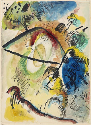 Wassily Kandinsky - Watercolor IX with black lines.webp