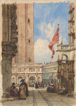 William Wyld - St Marks Square Venice with Loggetta.webp