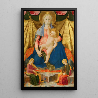 Zanobi Strozzi - The Madonna of Humility with Two Musician Angels.webp