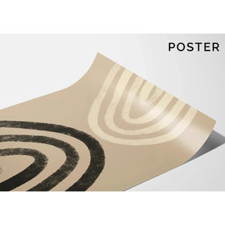 Bohème Echoes - Abstract Minimalist Poster
