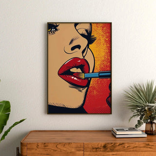 Pop Art Painting - Lipstick | Art print Wall Decoration Painting Poster Copy