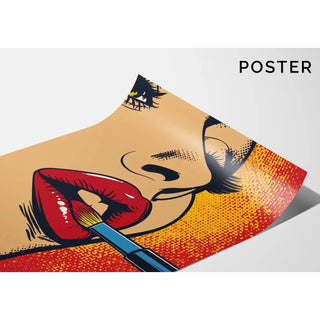 Pop Art Painting - Lipstick | Art print Wall Decoration Painting Poster Copy