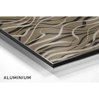 Bohemian Waves Poster Beige and Black - Contemporary Design