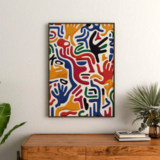 Pop Art Poster - Movement of the Hands
